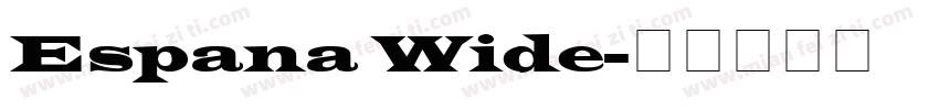 Espana Wide字体转换